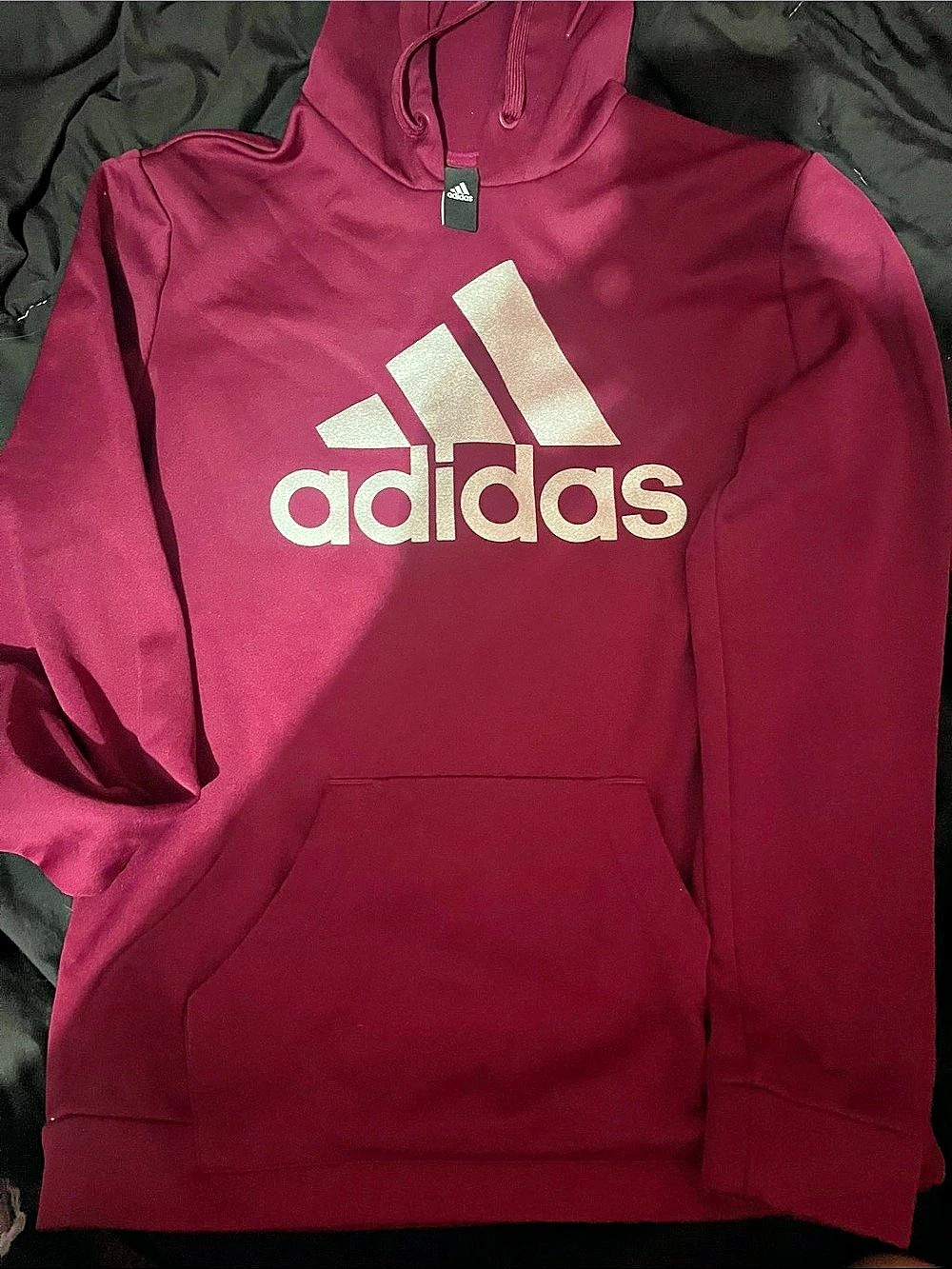 adidas Logo Hoodie in Pink Size Medium